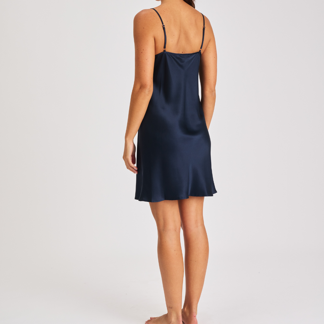 Silk Chemise - Navy