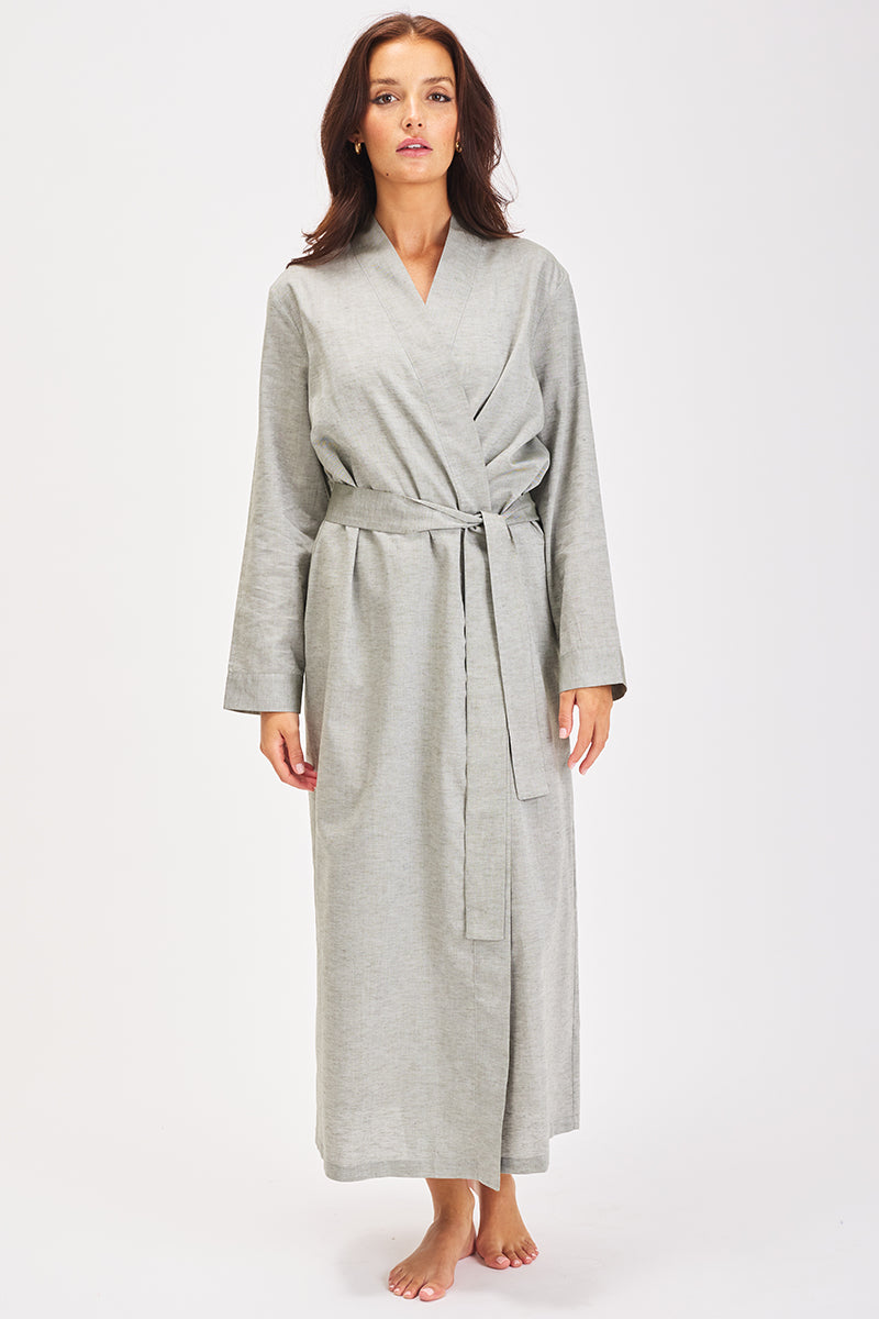 Linen Robe Sage
