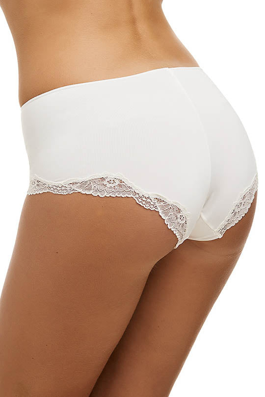 Classic Lace Boyleg White