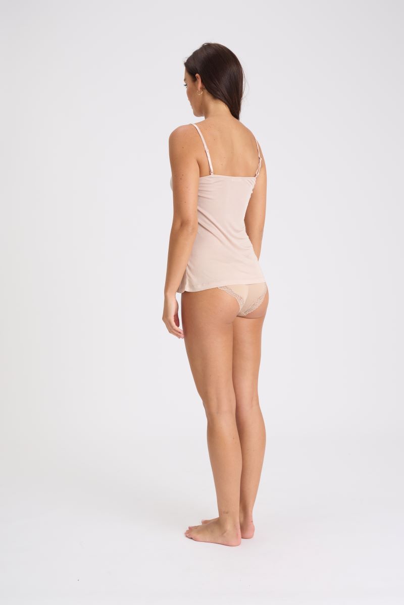 Silk Jersey Camisole Nude