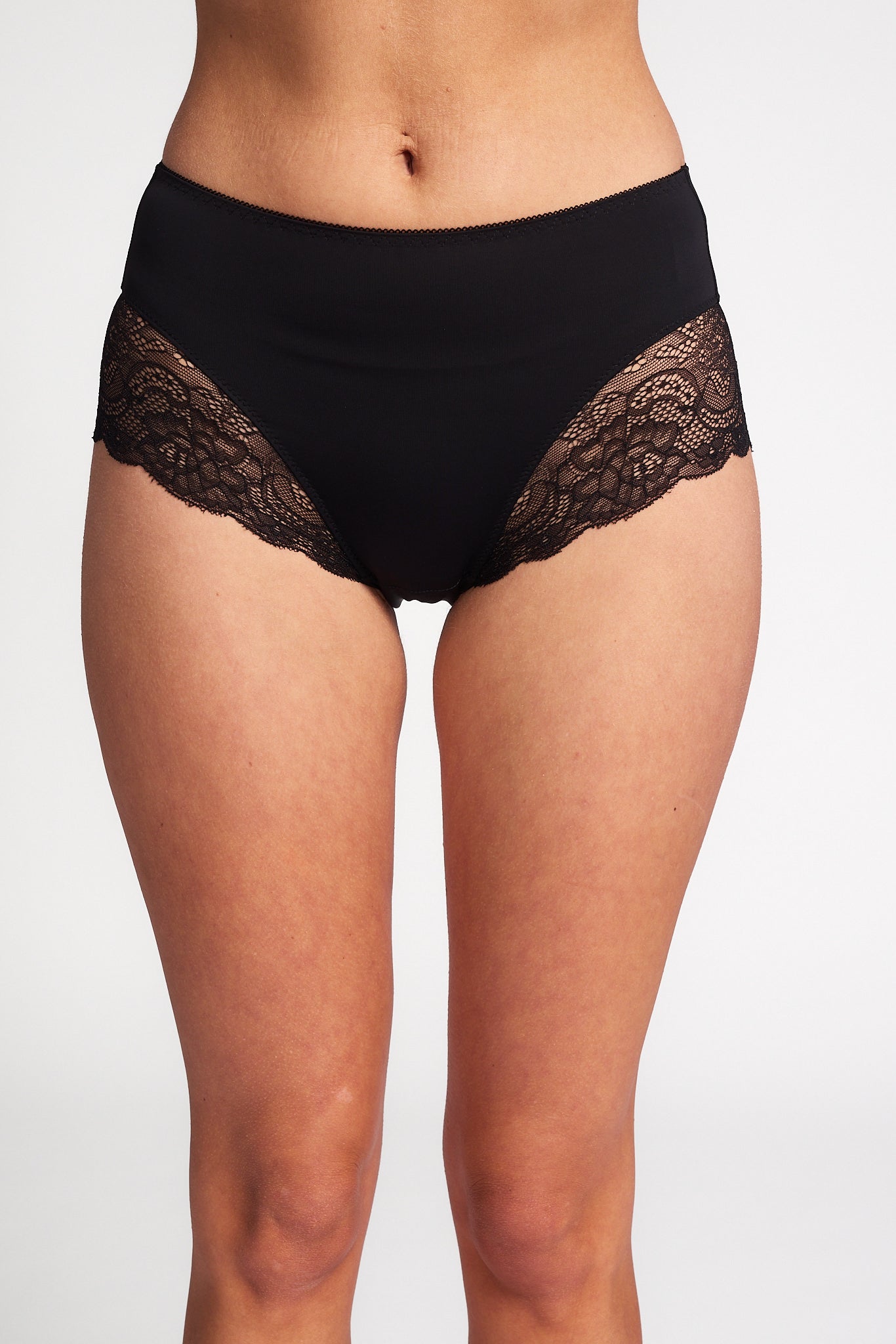 Rochelle High Cut Brief- Black