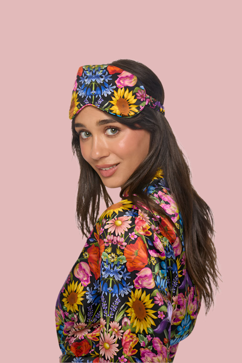 Liberty Silk Robe Floral Muse