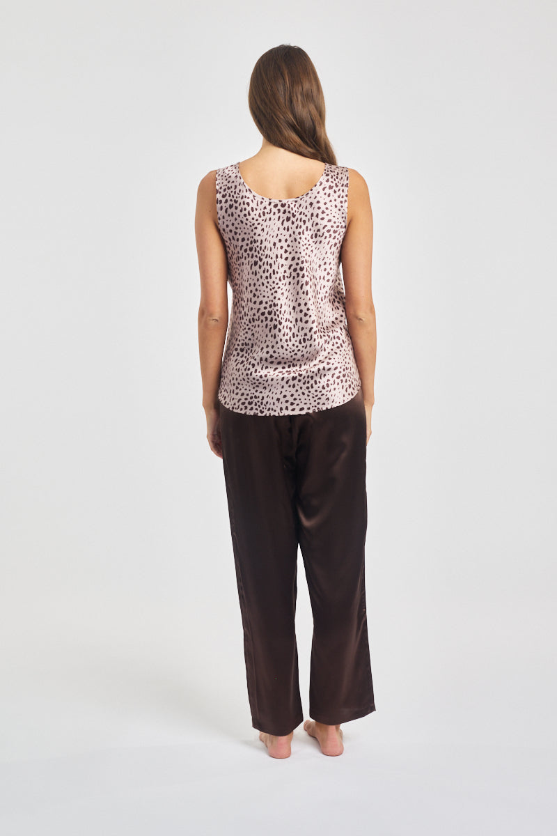 Mono Silk Cami Leopard