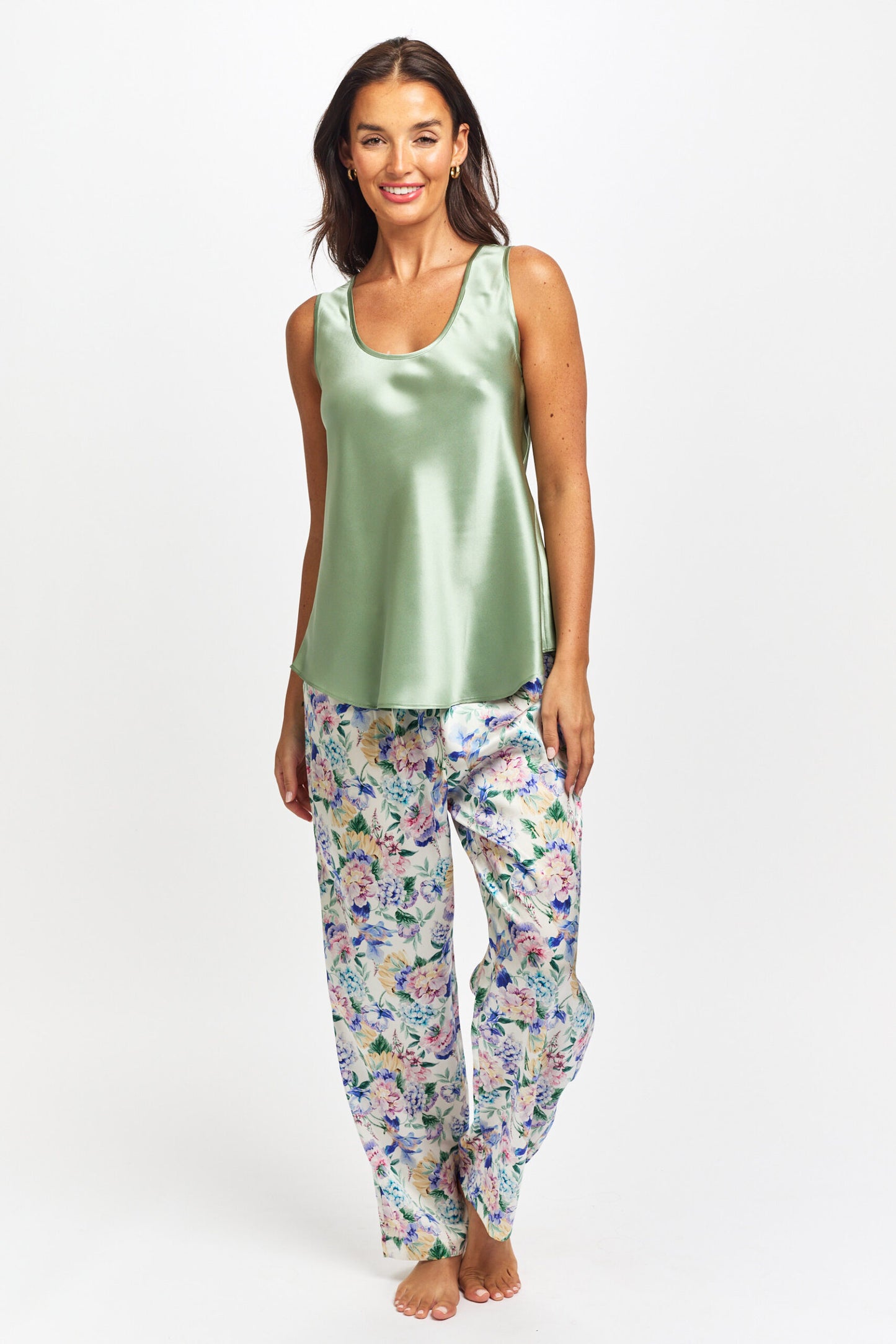 Mono Silk Cami Sage