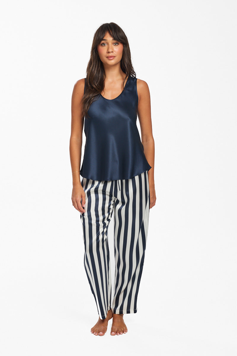 Mono Silk Cami Navy