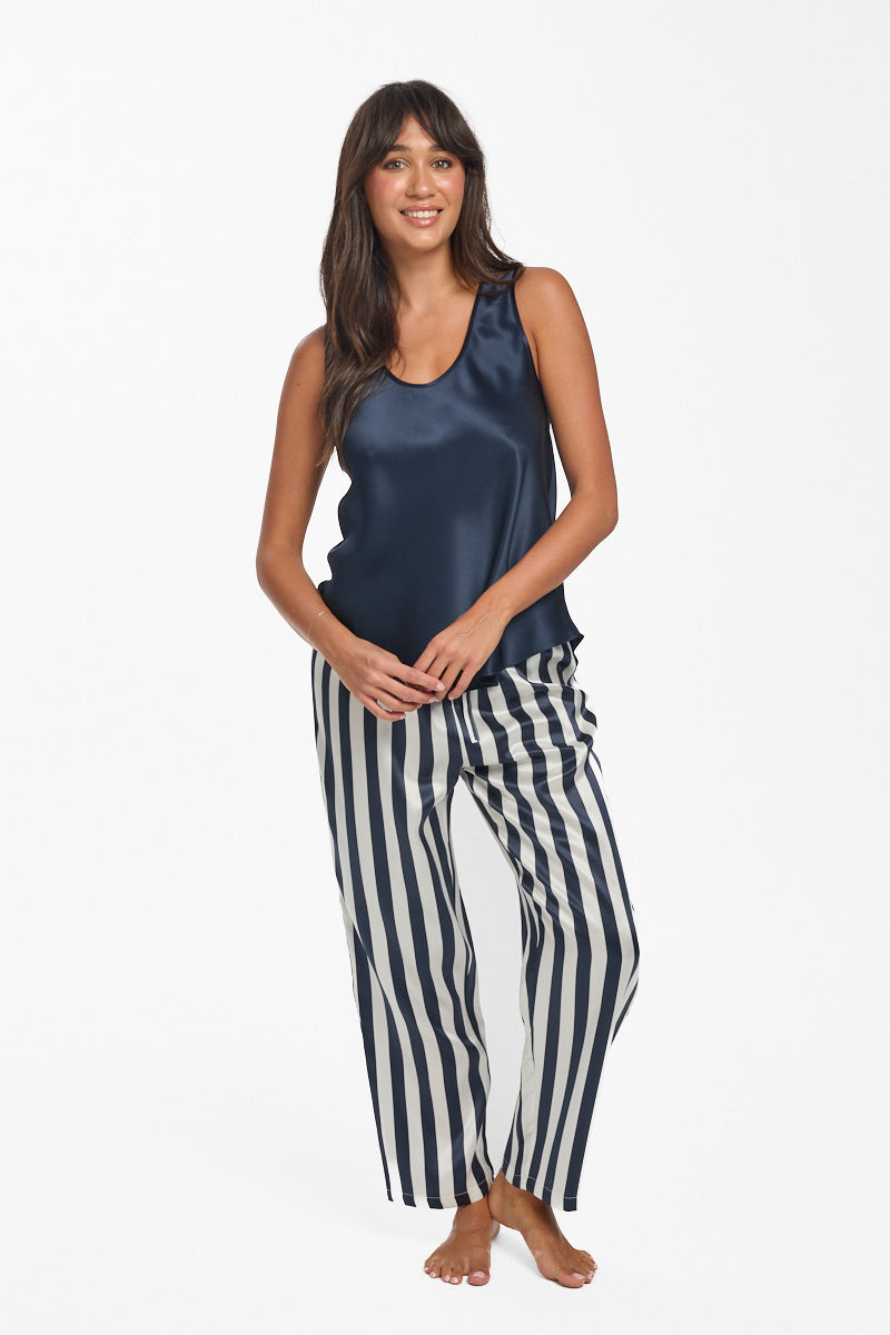 Mono Silk Cami Navy