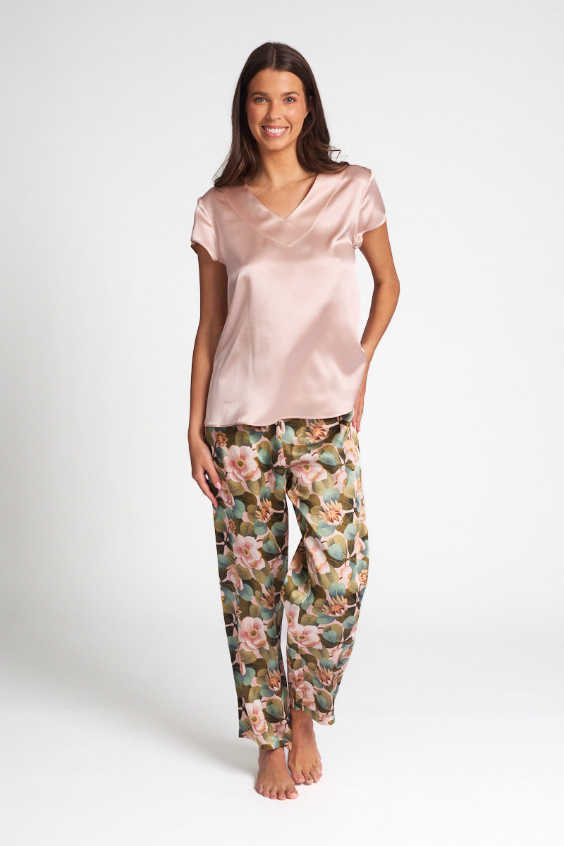 Silk Cap Sleeve Top