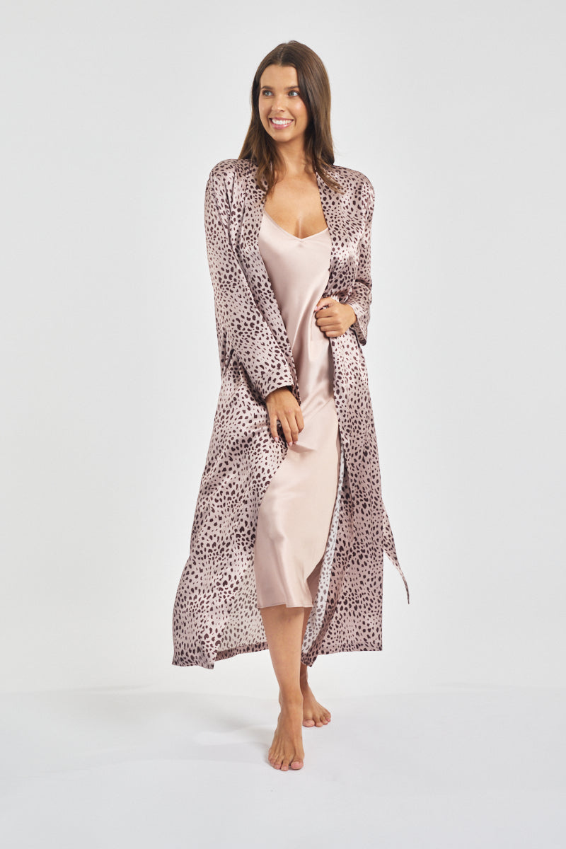 Silk Robe Leopard
