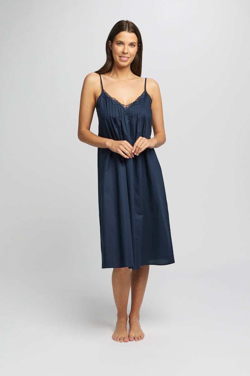 Cotton Spot Stappy Nightie Navy