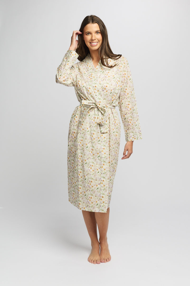 Pure Cotton Voile Robe Wild Flower