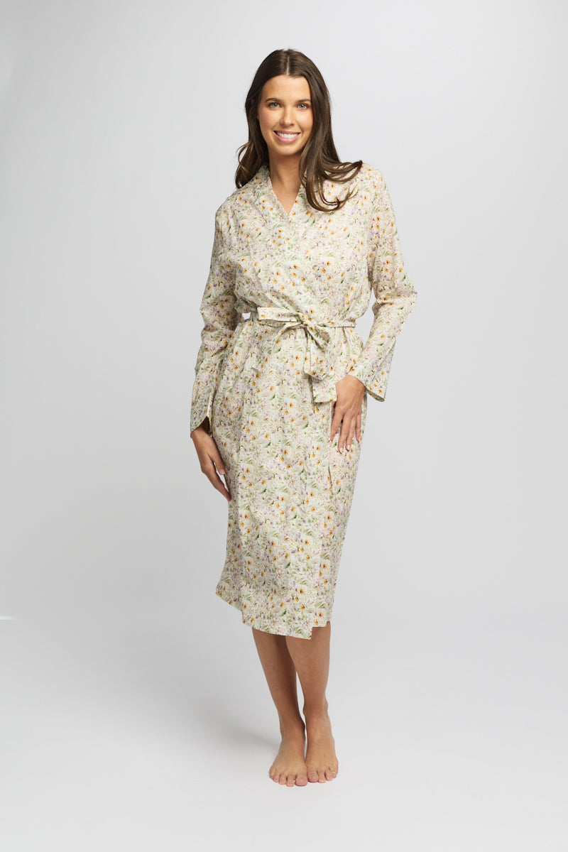 Pure Cotton Voile Robe Wild Flower