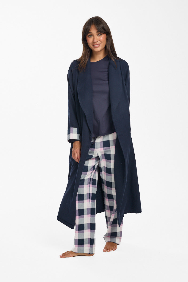 Brushed Cotton Check Pant