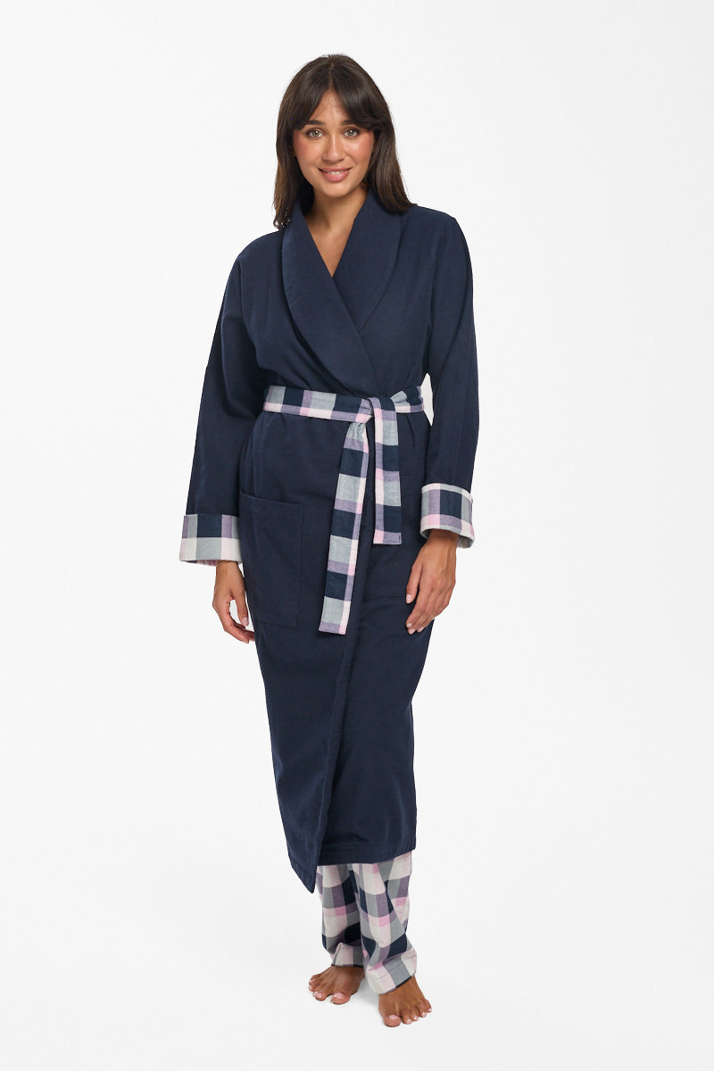 Brushed Cotton Check Pant