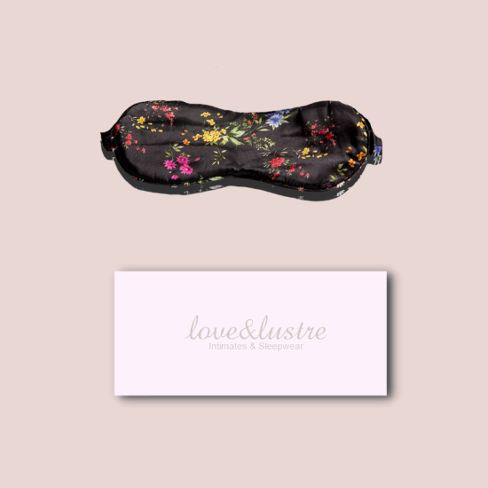 Silk Sleep Mask Gift Boxed - Midnight Garden