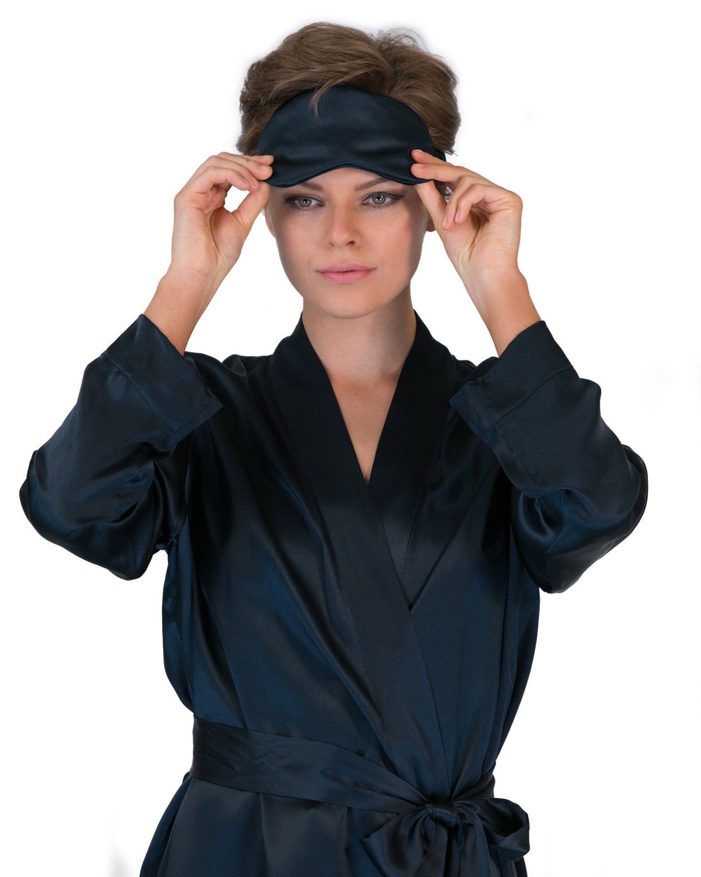 Gift Boxed - Silk Sleep Mask Navy