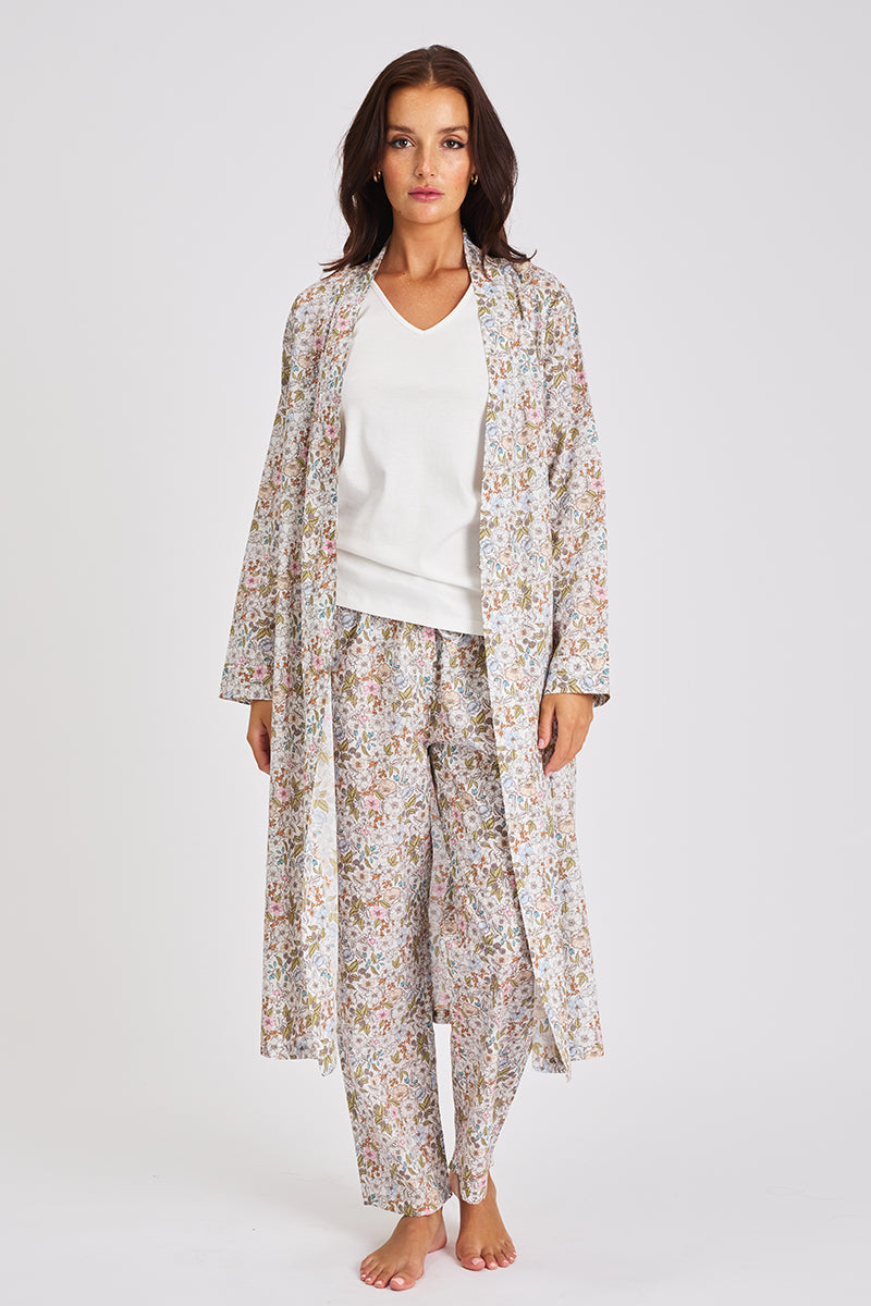 Liberty Print Tana Robe Bramble