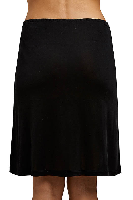 Silk Jersey Half Slip Black