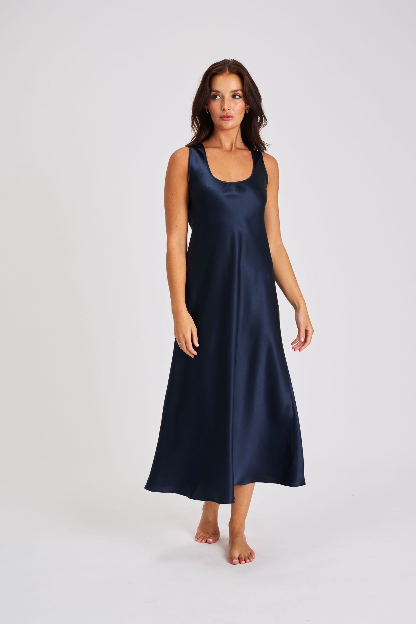 Mono Silk Long Nightdress