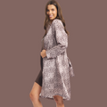 Chemise & Robe Set - Leopard
