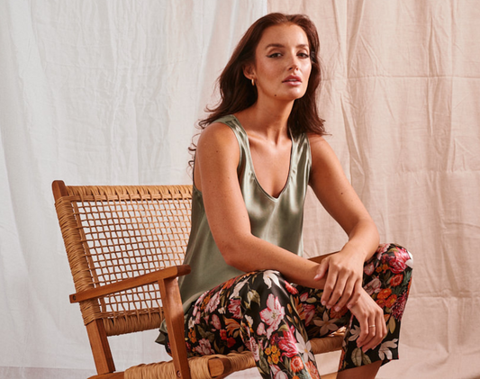 Mono Silk Cami Fern