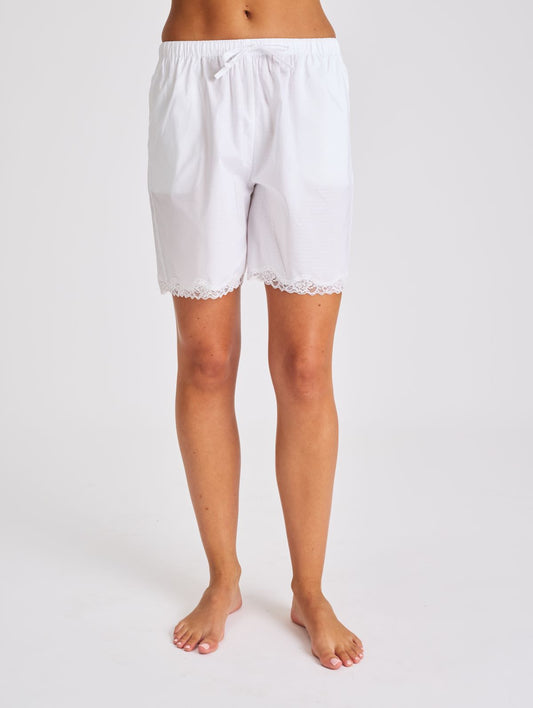 Pure Cotton Spot Boxer Ivory