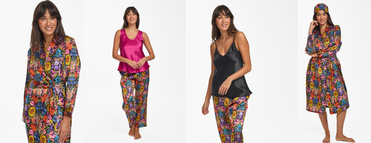 Liberty Silk Sleep Pant Floral Muse