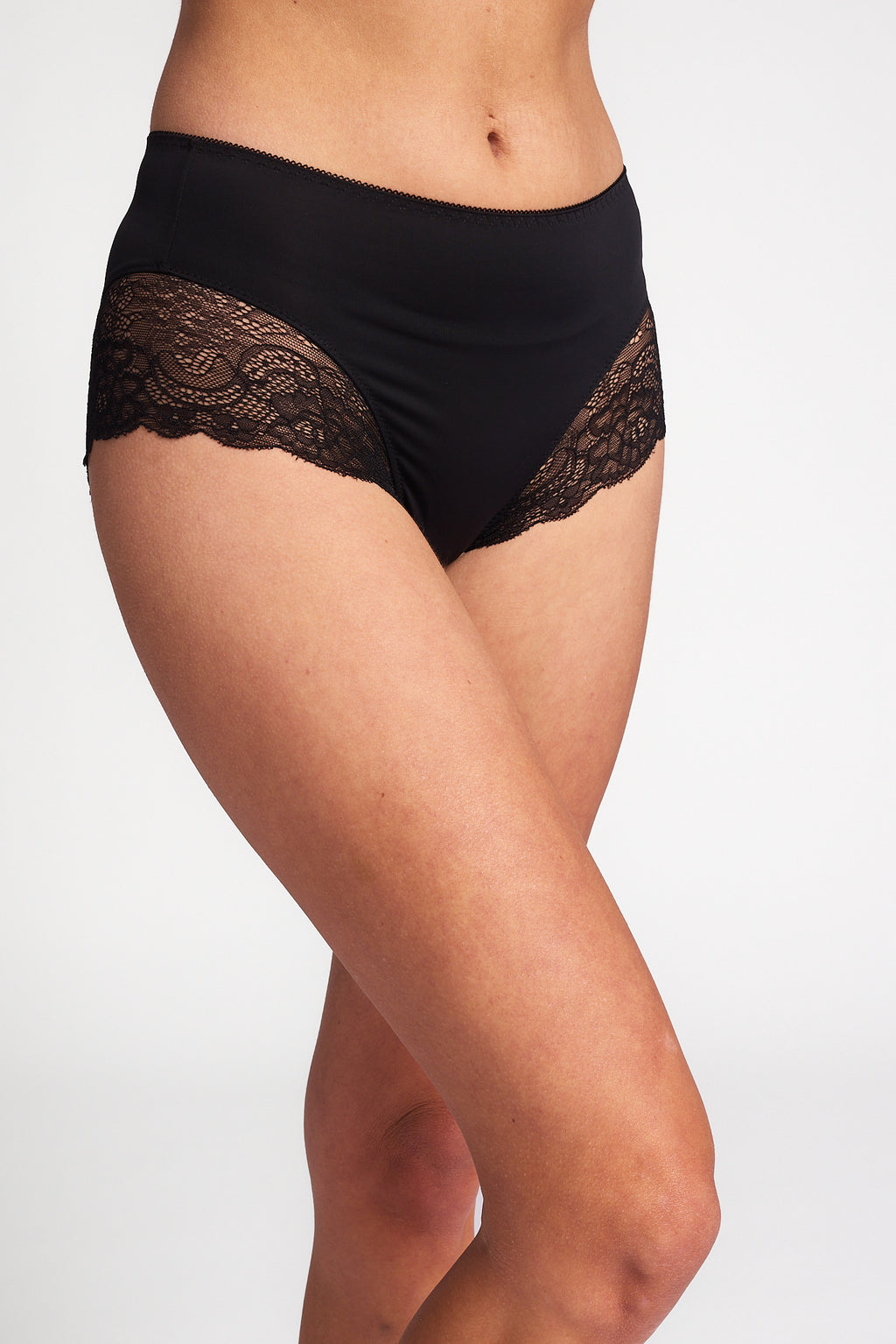 Rochelle High Cut Brief- Black