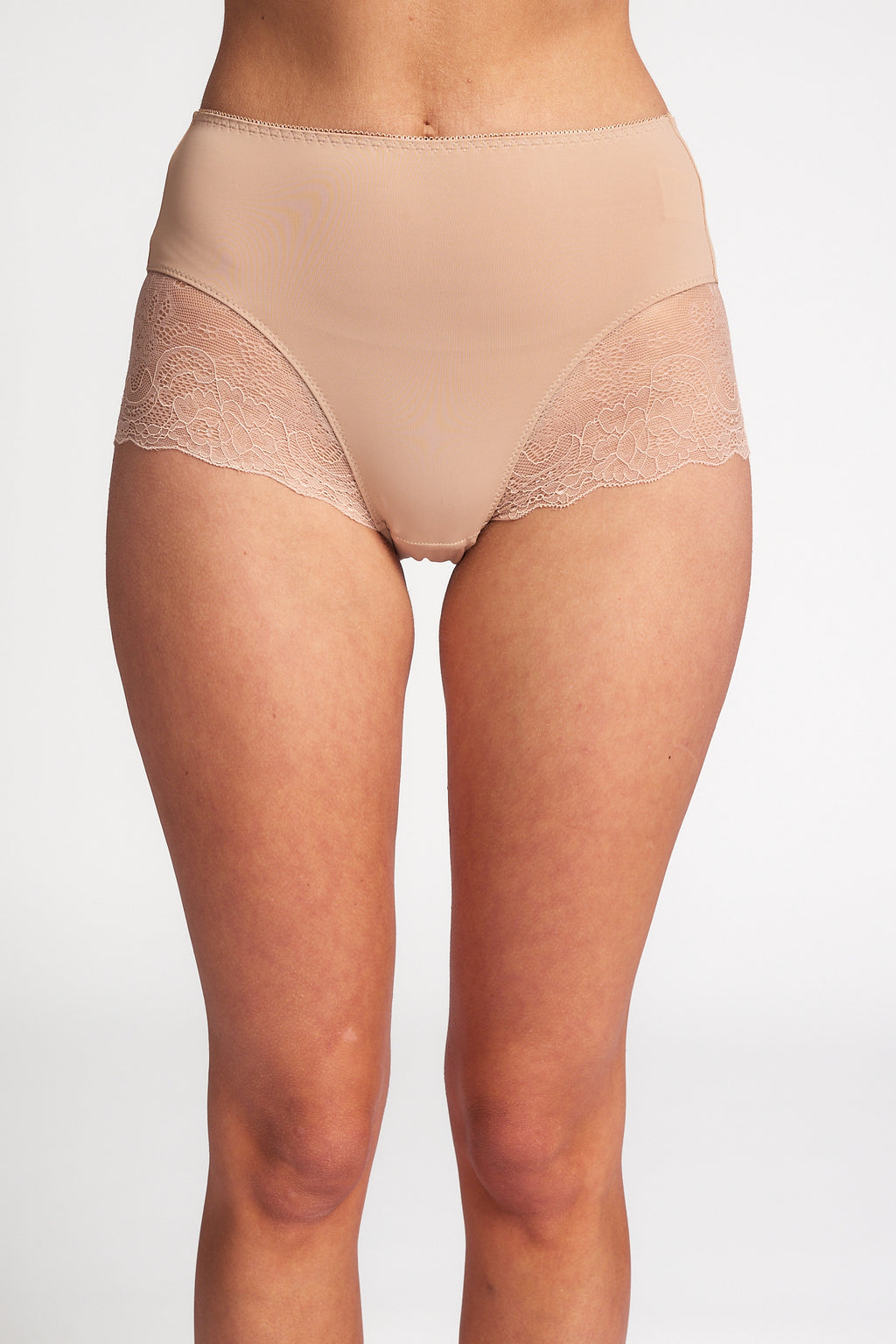 Rochelle High Cut Brief- Nude