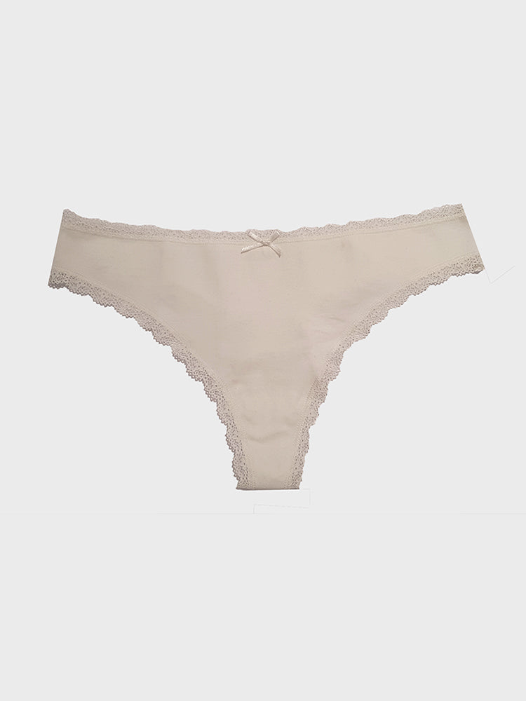 Nu Softies Cotton G-String Brief Milk