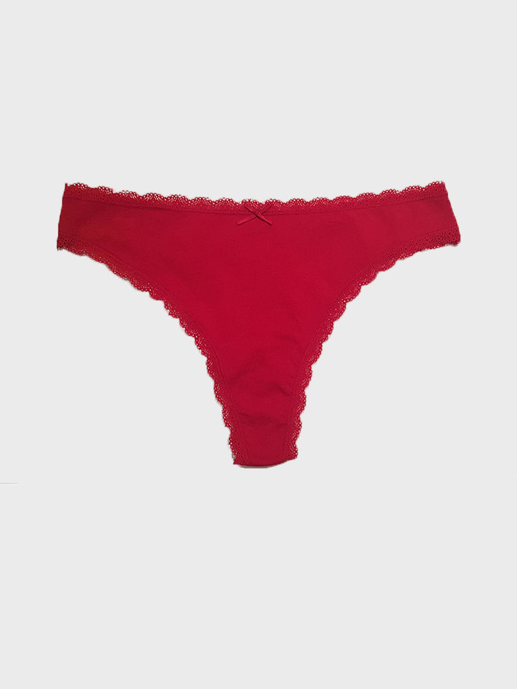 Nu Softies Cotton G-String Brief Milk Ruby