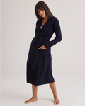 Cashmere Robe Navy