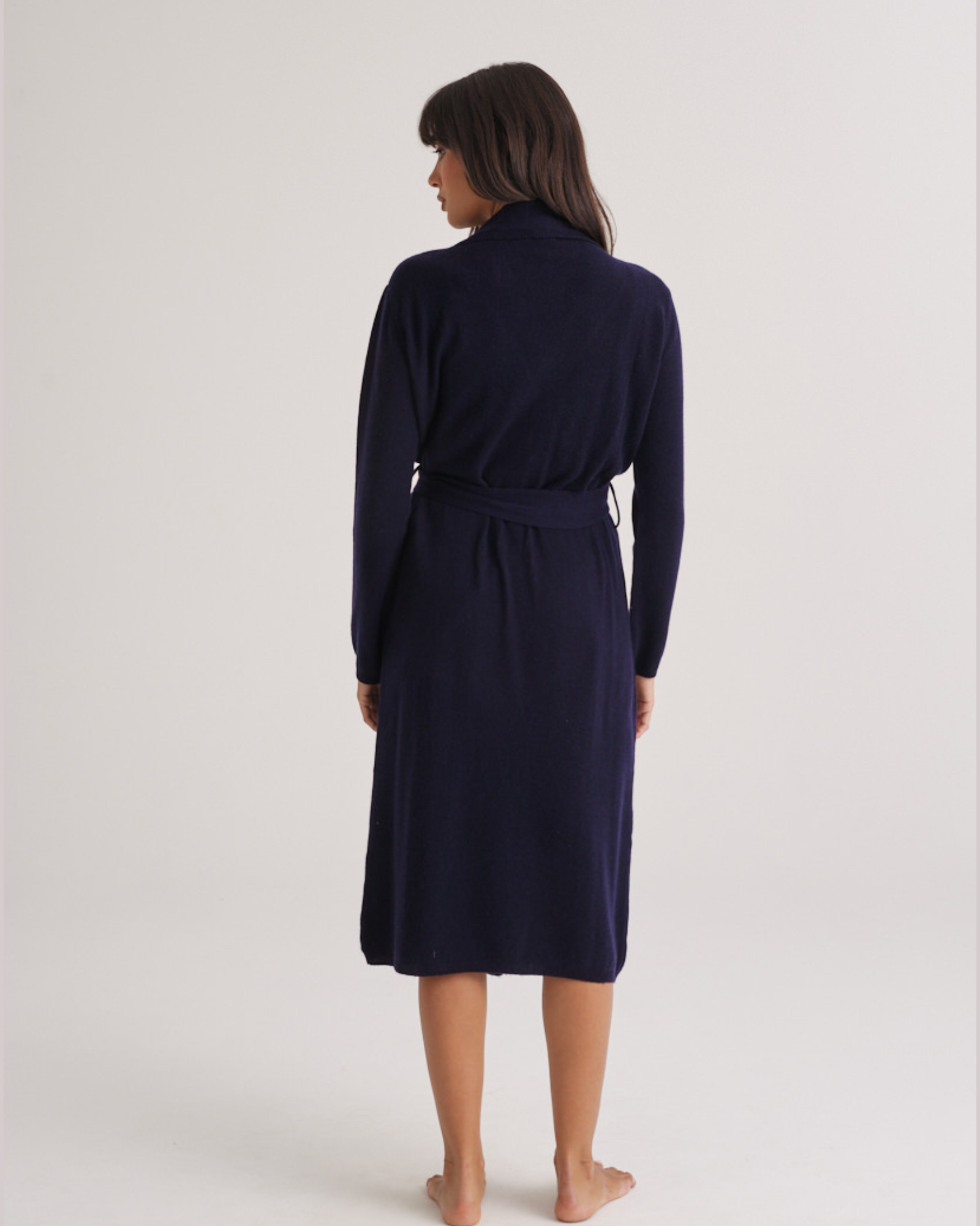 Cashmere Robe Navy