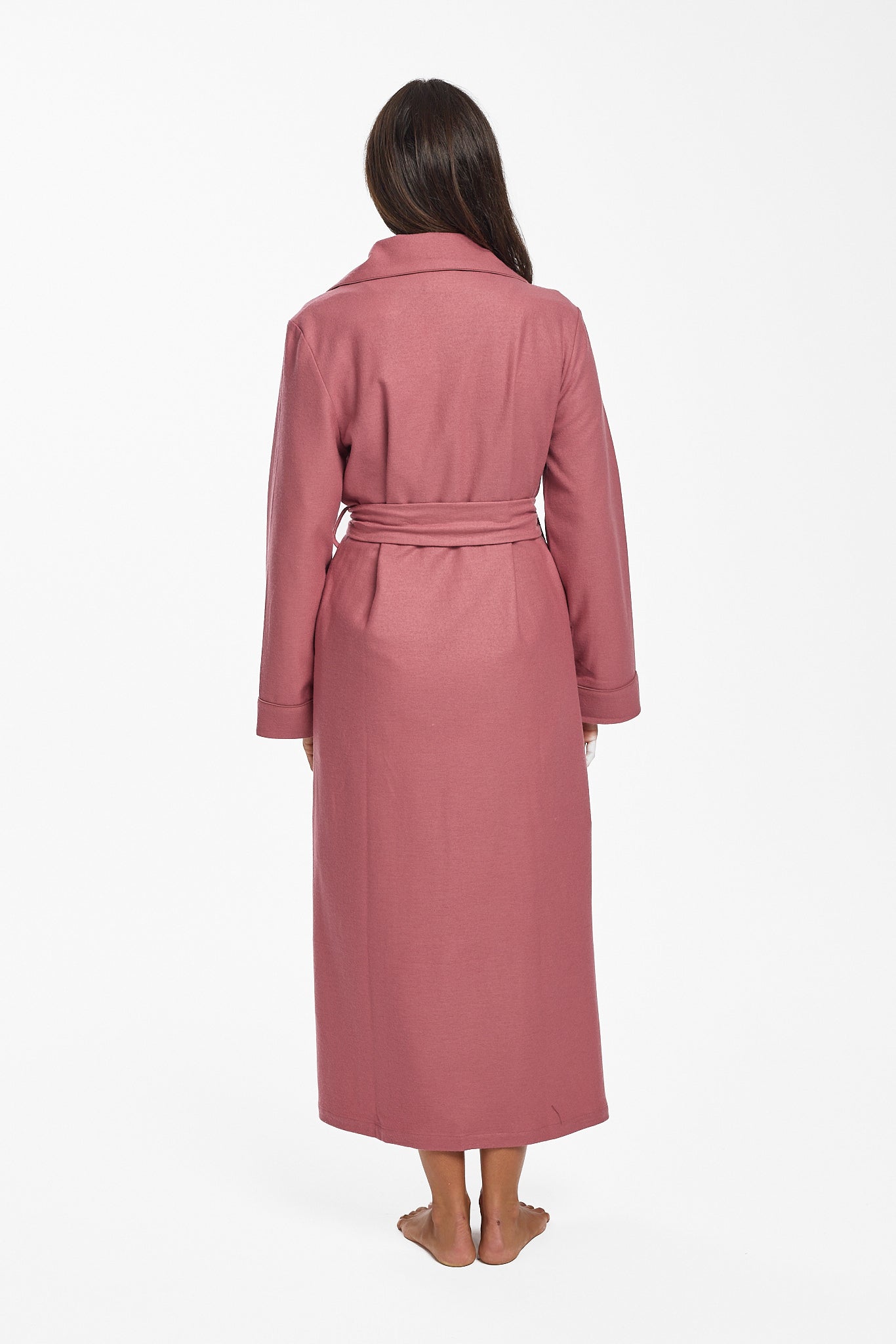 Pure Wool Robe Antique Rose