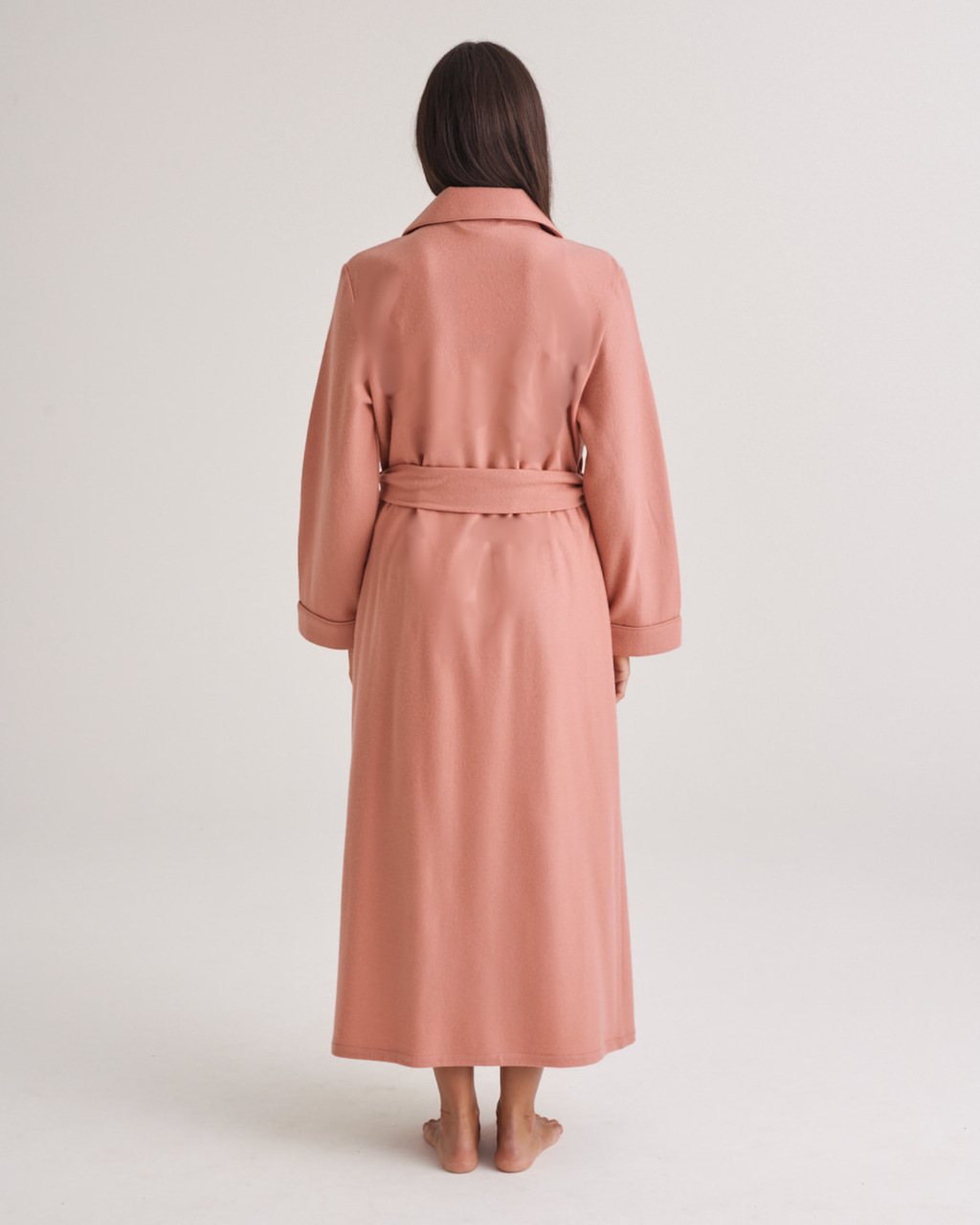 Pure Wool Robe Rose