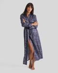 New Silk Long Robe Paisley