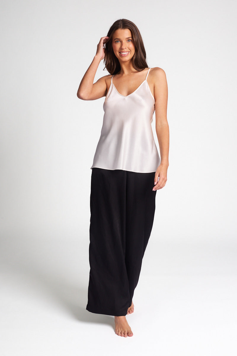 Strappy Silk Cami Ivory