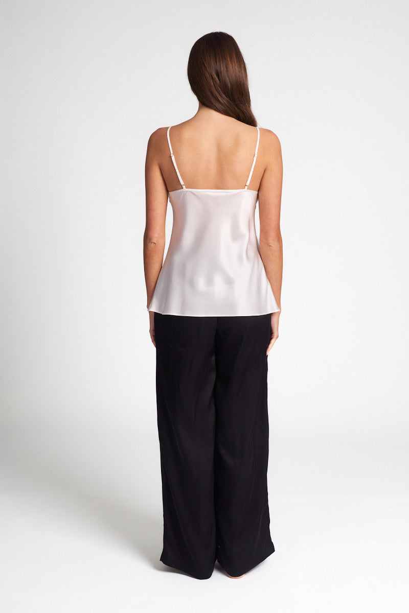 Strappy Silk Cami Ivory