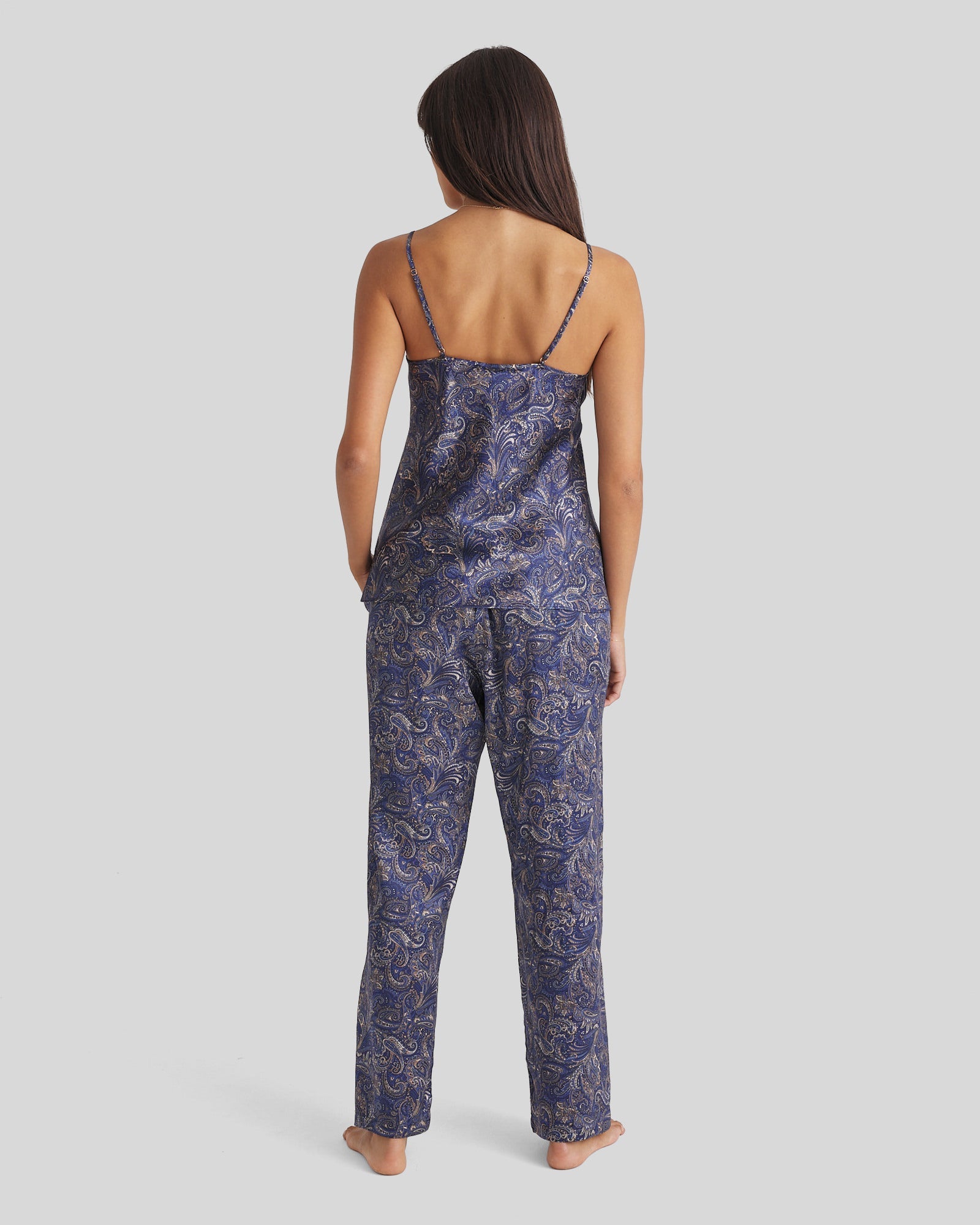 New Strappy Silk Cami Paisley