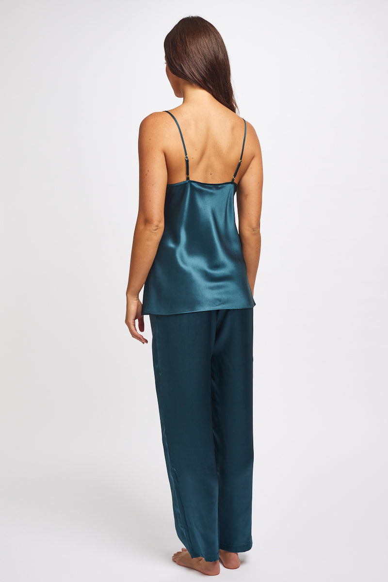 Silk Pants Deep Forest