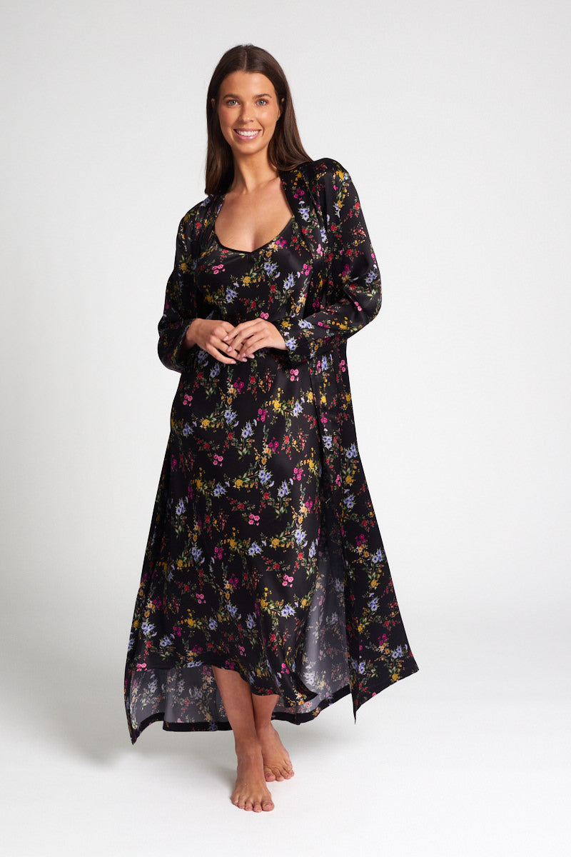 Chemise & Long Robe Set