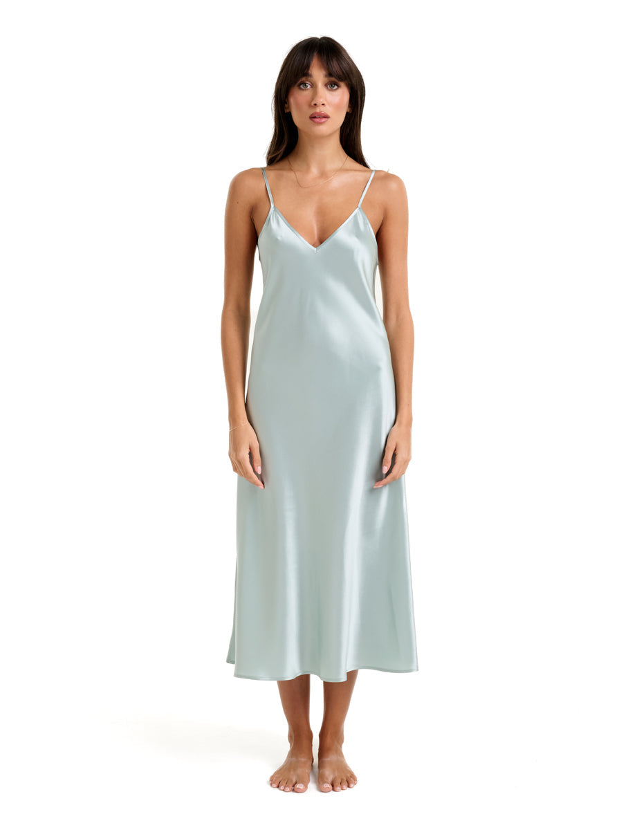 New Long Chemise 3/4 Mist Green