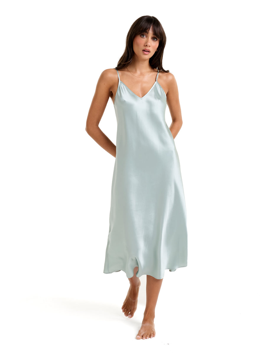 New Long Chemise 3/4 Mist Green
