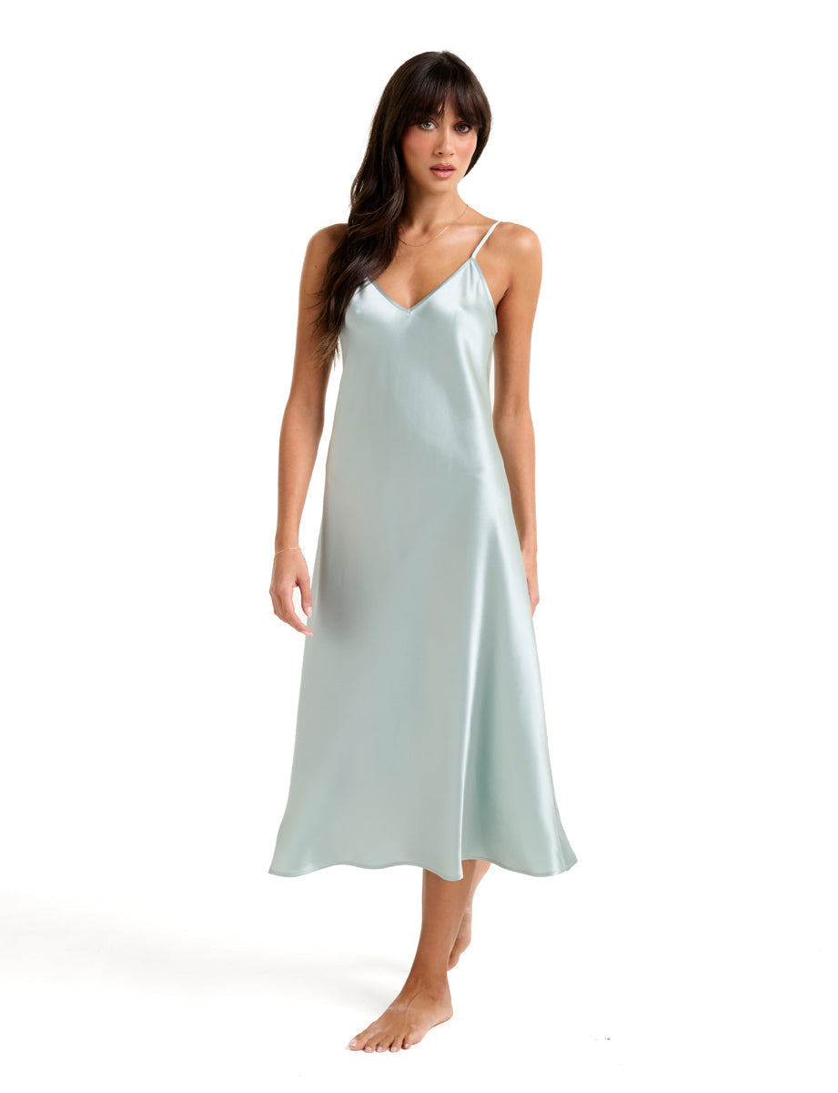 New Long Chemise 3/4 Mist Green