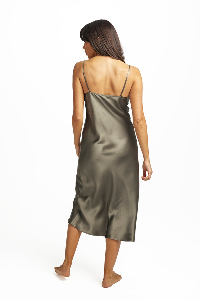 Long Chemise 3/4 Olive