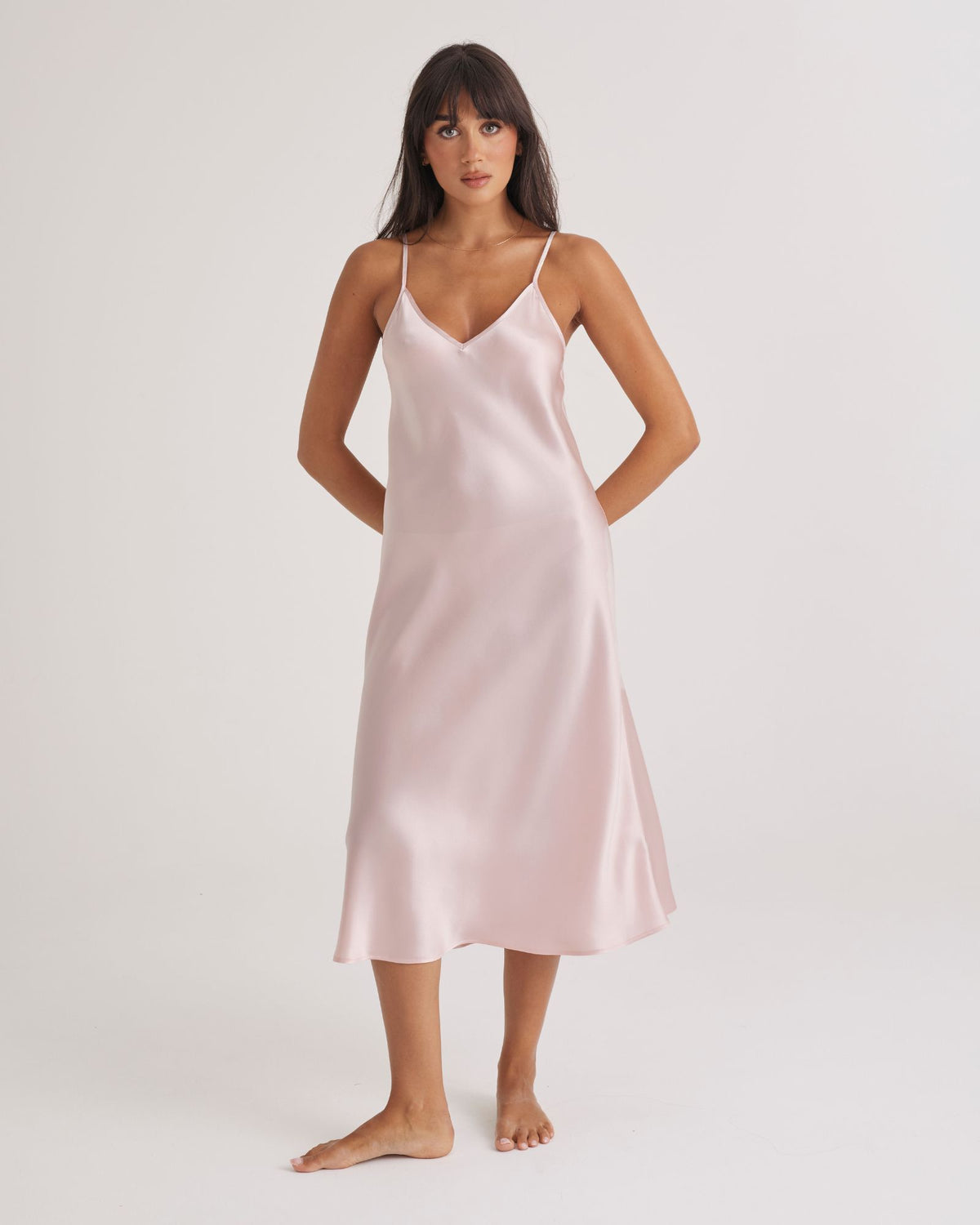 Long Chemise 3/4 Mist Blush