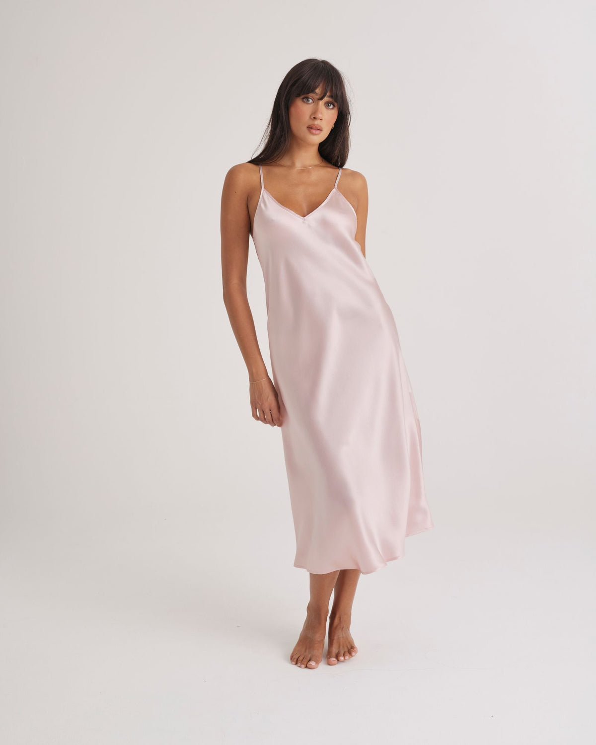 Long Chemise 3/4 Mist Blush