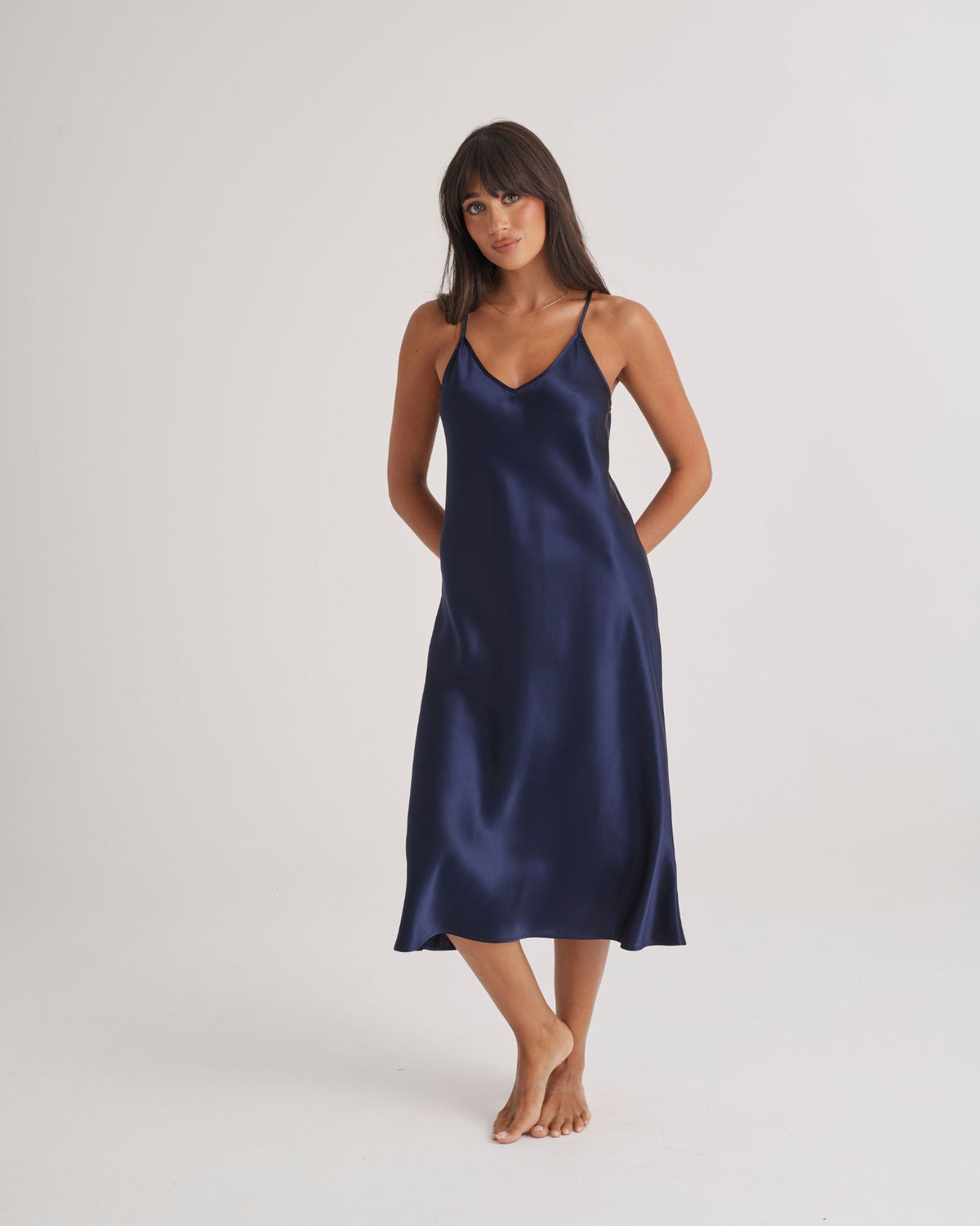 Long Chemise 3/4 Navy