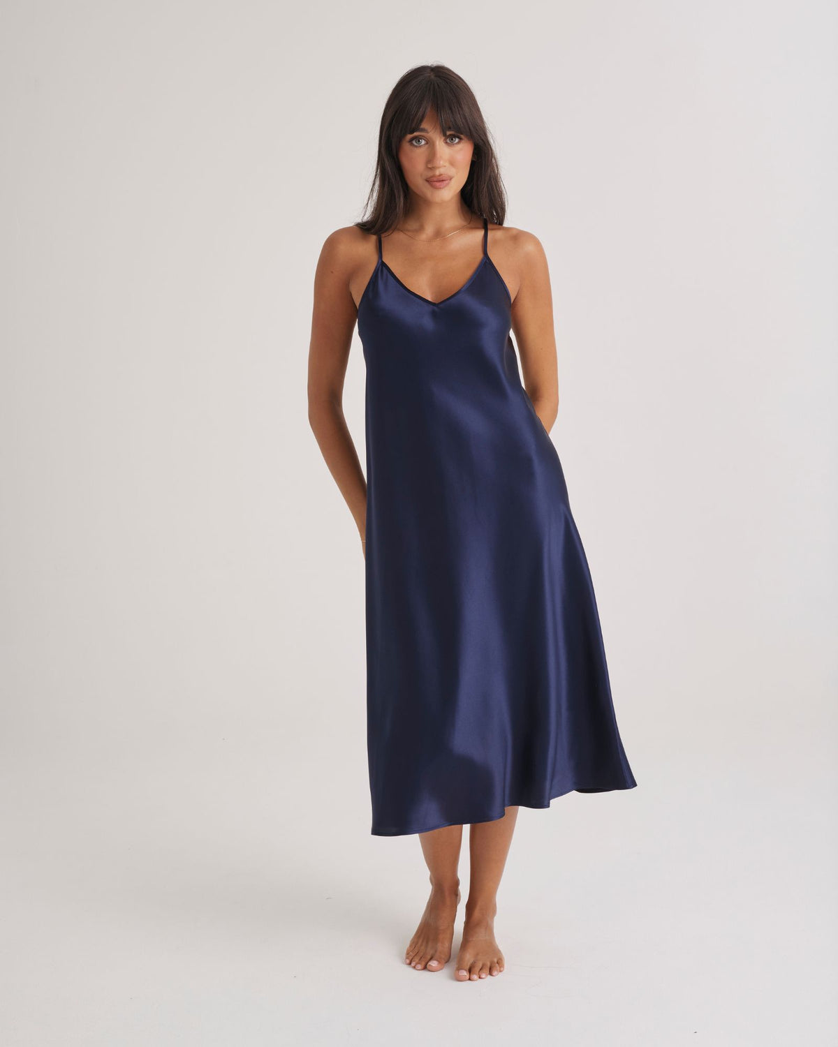 Long Chemise 3/4 Navy