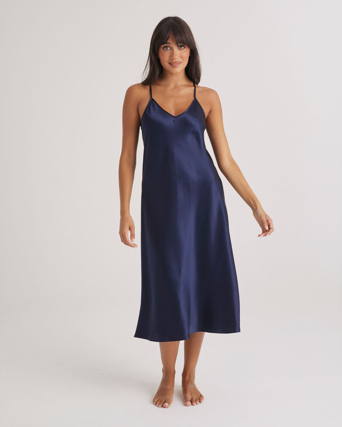 Long Chemise 3/4 Navy