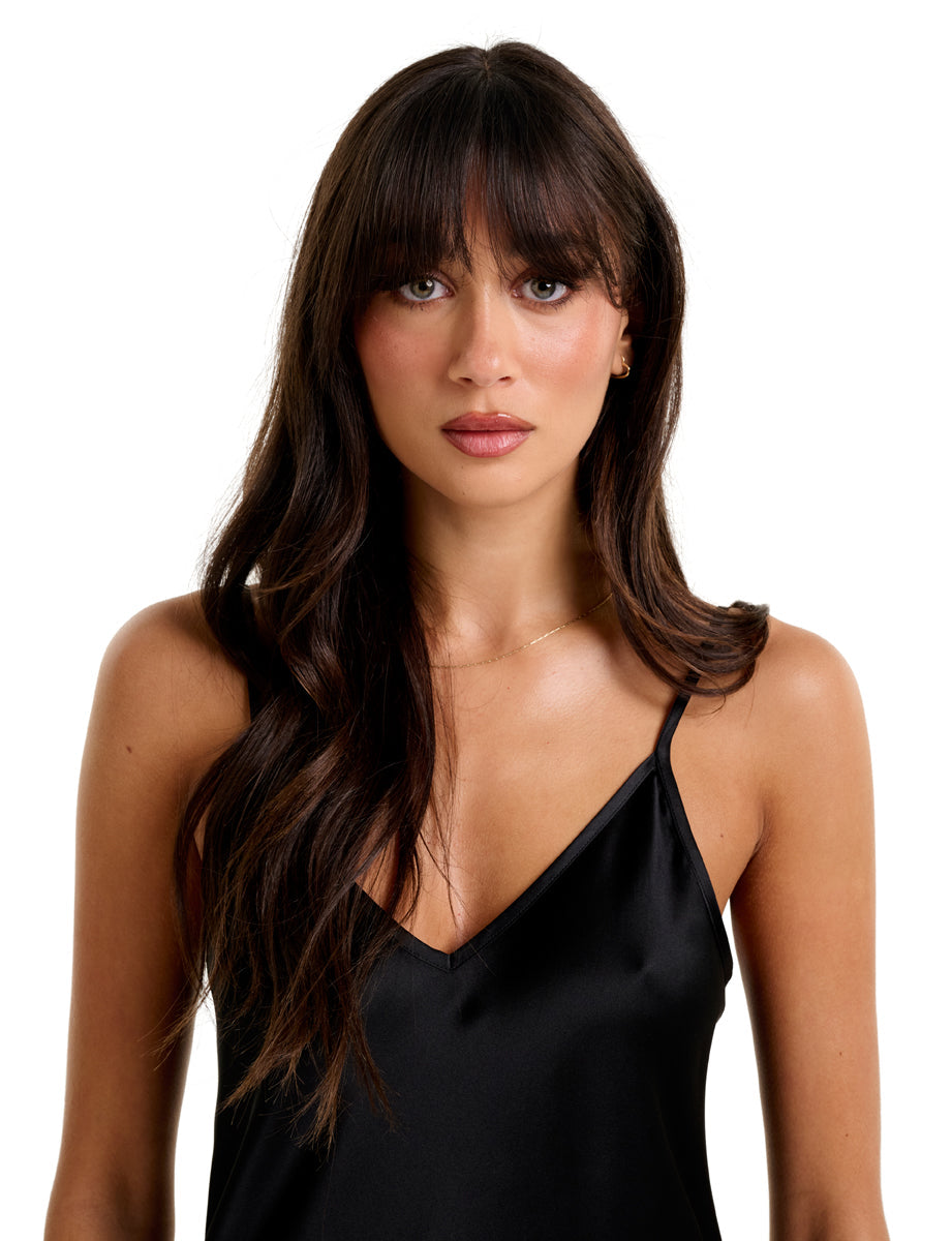 New Silk Chemise Black